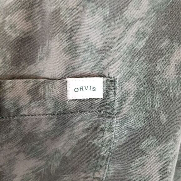 Orvis Women Plus  Tencel Jogger Pants Sz 2XL Green Printed Drawstring Casual - Picture 6 of 7